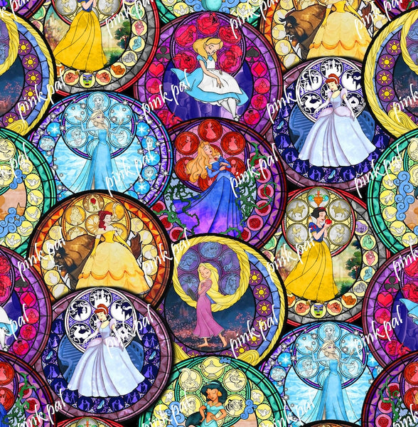 Stained Glass Princess saucers preorder (Copy)