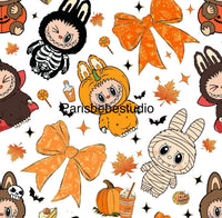 Halloween Dolls Bows white preorder
