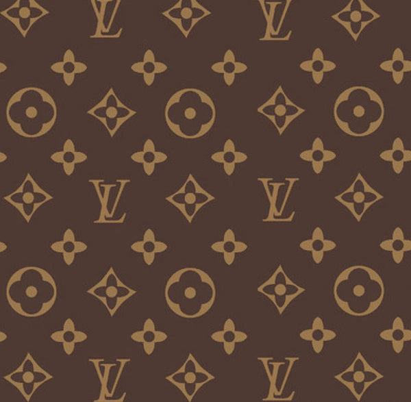 NEW FASHION] Louis Vuitton Golden Logo Brown Black Luxury Brand