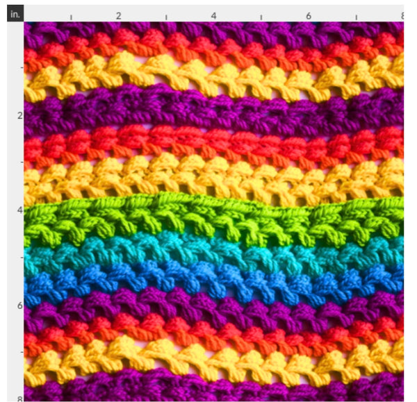Bright Knit Stripe (faux)