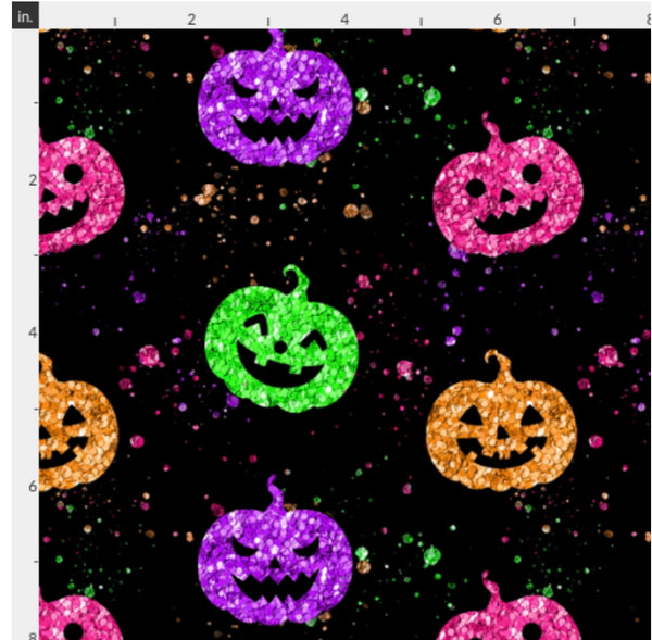 Neon Pumpkins confetti glitter