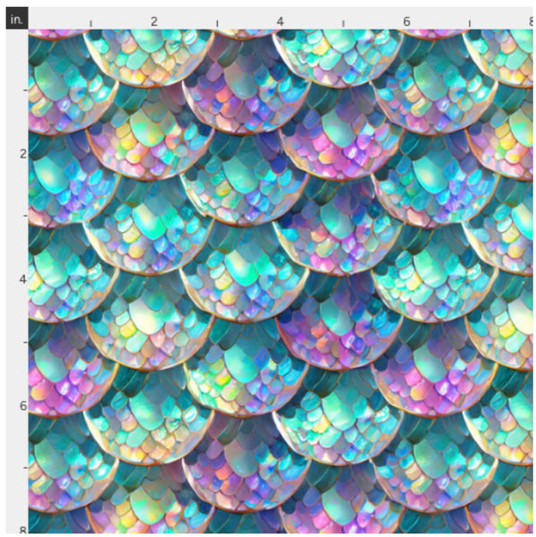 New! Mermaid Scales Scallops preorder