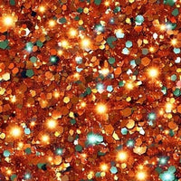 New! Fall Sparkly Glitter Orange Halloween