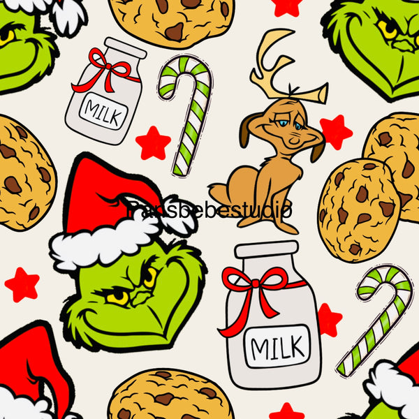 Grinchy Milk & Cookies preorder
