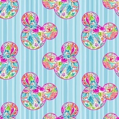 New! Tropical Mouse Ears Preppy Floral Stripe preorder (Copy)