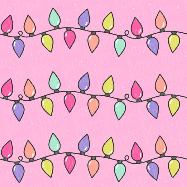 New! Christmas String Lights pink preorder