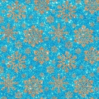 New! Snowflakes Glitter Azure preorder