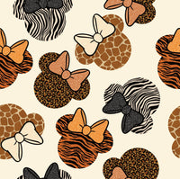 Safari Animal print Mouse Ears Cream preorder