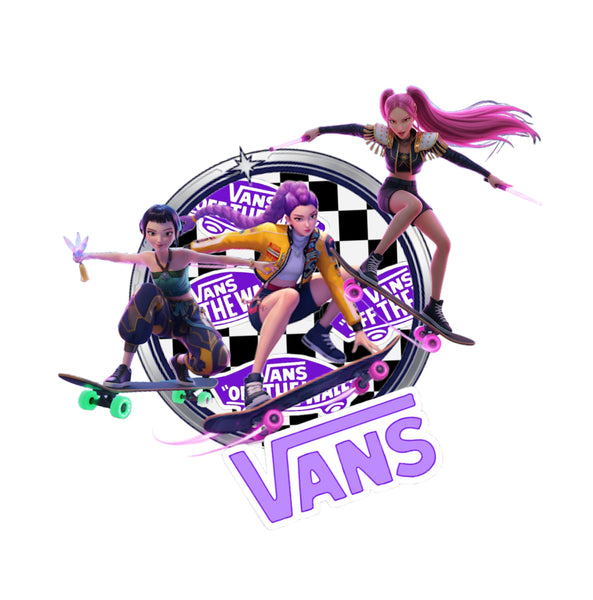 New! Panel Kpop Girl Band Vans ~ preorder 18” x 18”