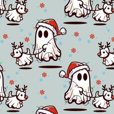 Santa Ghost Reindeer Pup Blue preorder