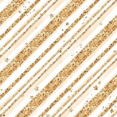 Christmas Gold Glitter Candy Cane Stripes  preorder
