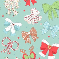 Christmas Character Bows blue preorder
