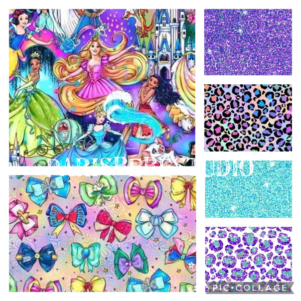 New! Set of 6 Mega Magical Princesses, Bows, 2 Cheetah & 2 Glitters preorder