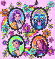 New! Panel KP Cameo purple preorder 18” x 18”