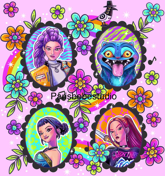 New! Panel KP Cameo purple preorder 18” x 18”