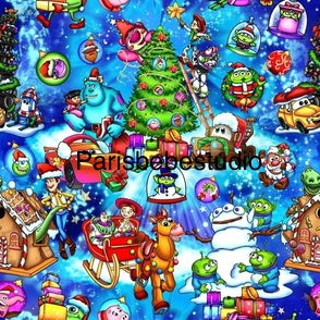 New! Disny Characters Christmas hand drawn preorder