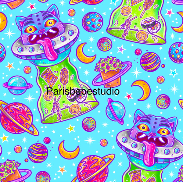 KPop Cat Galaxy bright blue preorder