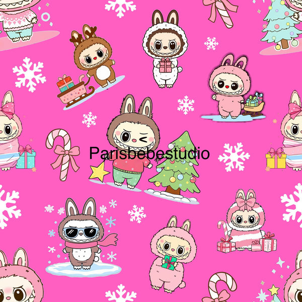 Sweet Christmas Labubu Pink preorder