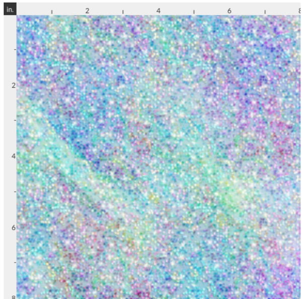 Crystal Blue Glitter