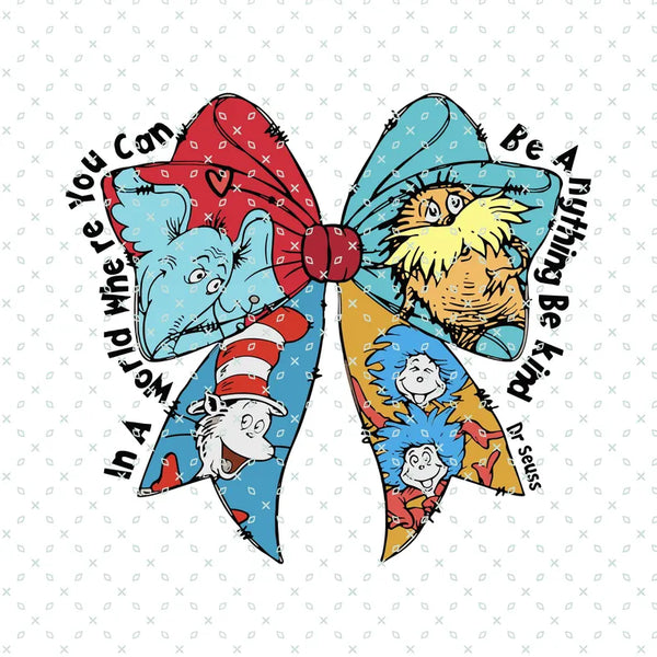 New! Panel CatHat Bow preorder 18” x 18”