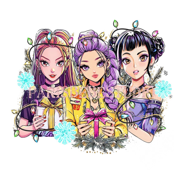 New! Panel: K Pop Holiday ~ preorder 18” x 18”