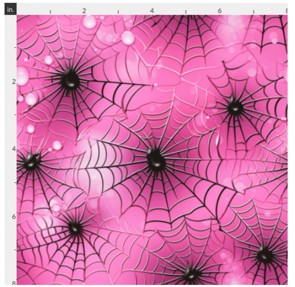 Girly Spider Webs pink