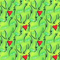 Mean One Lime Fur w/ Hearts preorder