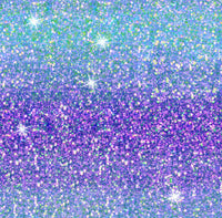 New! Ombré Aqua/Purple Glitter