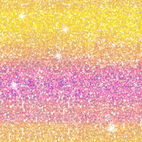 New! Ombré Pink/Yellow Glitter