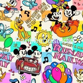 Mouse Runaway Railway Checkers