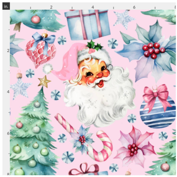 Retro Santa Pink Christmas preorder