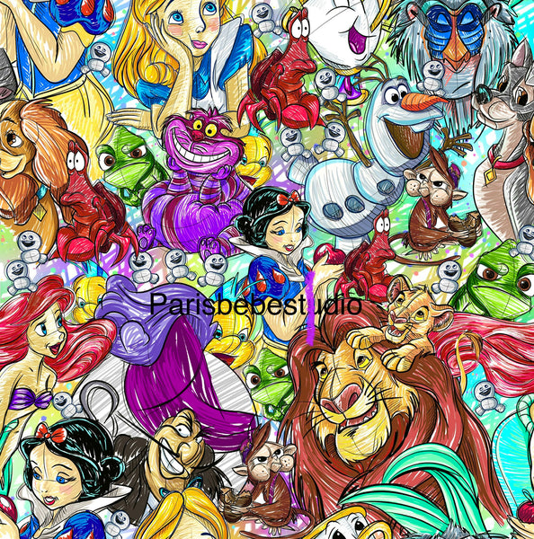 New! Sketchy Characters Main hand drawn preorder
