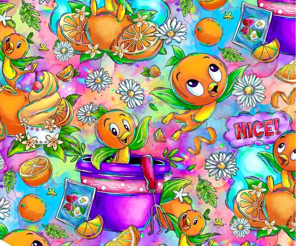 New! Orange Birdie Main aqua preorder