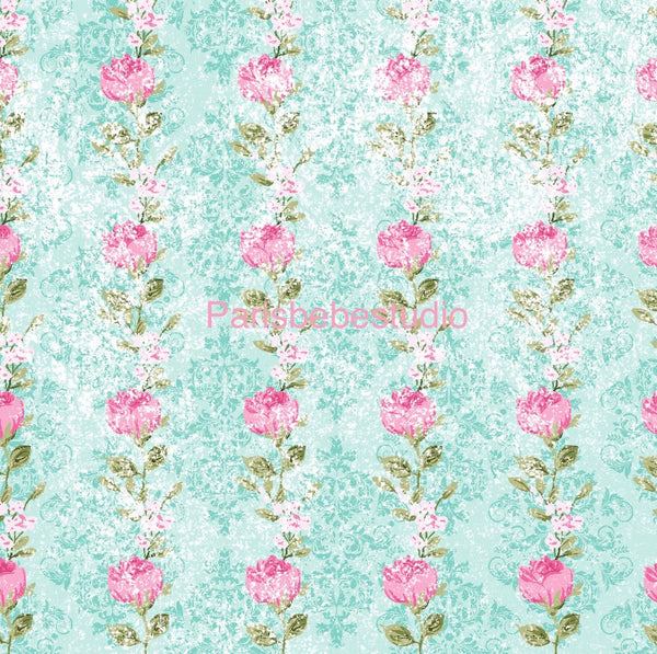 New! Rosebuds Grunge Ticking preorder
