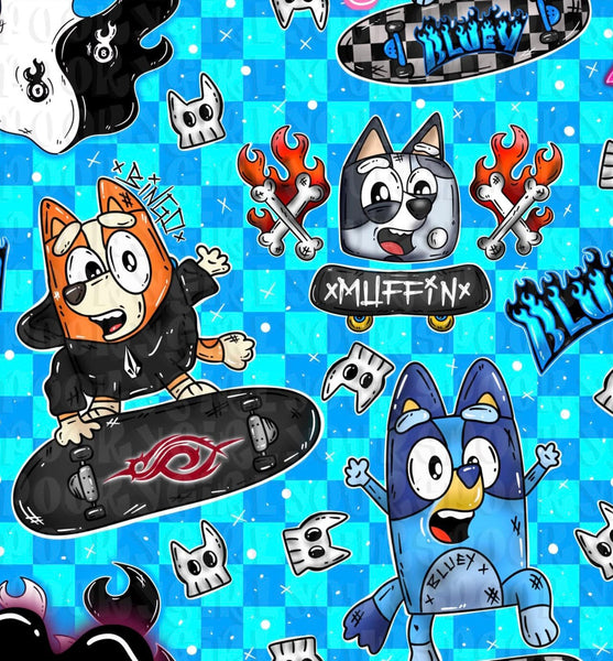 Skater Blue Dog Blue Checkers preorder 20