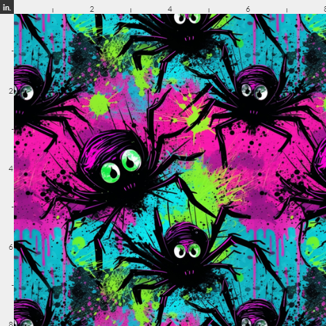 New! Halloween Spiders Bright preorder