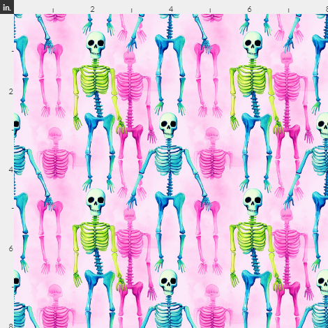 New! Halloween Skeletons Bright preorder