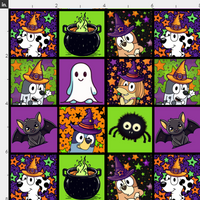 New! Halloween Blue y Squares preorder