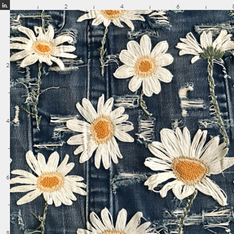 New! Distressed Denim and Daisies preorder