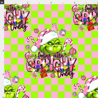 New! Grinchy EXTRA checkers Snowflakes preorder