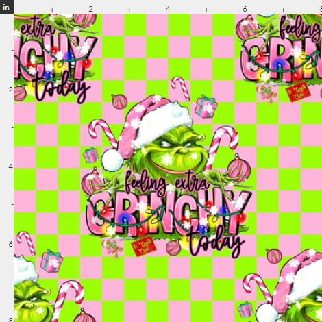 New! Grinchy EXTRA checkers Snowflakes preorder