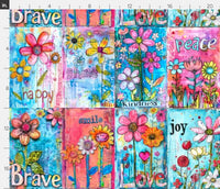 New! Positive Words affirmation faux Quilt preorder