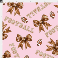 New! Football Bows Pink preorder