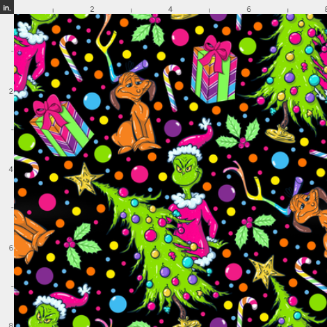 New! Grinchy Spots neon/black