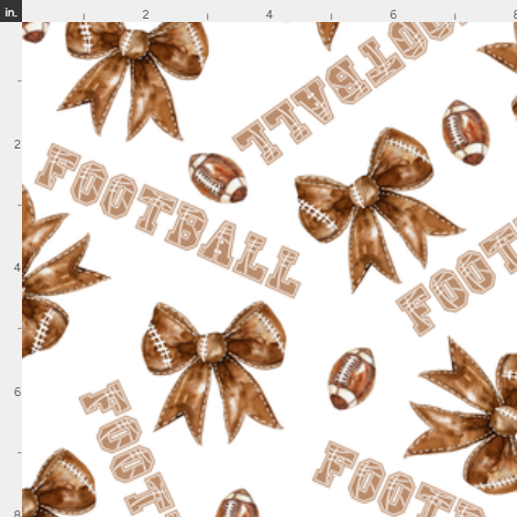 New! Football Bows preorder