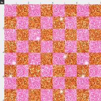 New! Pink Orange Checkers Check Halloween preorder