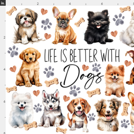 New! Life is Better w/Dogs preorder