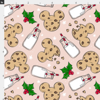 Mouse Cookies n Milk Santa pink preorder