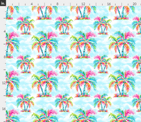 New! neon Palm Trees turquoise sky preorder