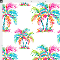 New! neon Palm Trees white preorder